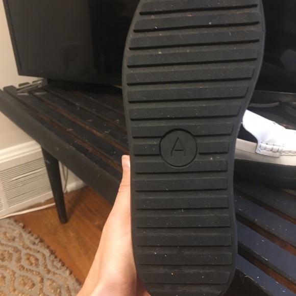 Atelje 71 white patent leather platform loafers with rubber soles. Size 39 - Picture 5 of 8